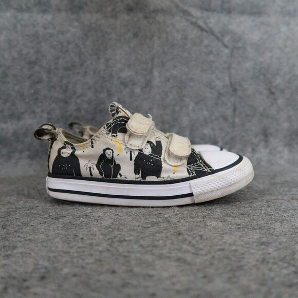 Converse Shoes Infant 8 Sneakers Chuck Taylor All Star Easy On Animal Print Kids - Picture 2 of 13